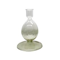 Castiçal Liete em vidro 9x13cm verde -L Hermitage Castiçal Liete em vidro 9x13cm verde -L Hermitage