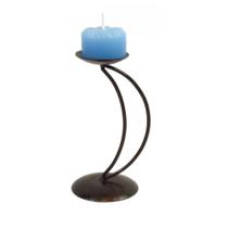 Castiçal Lua Céu Decoração Porta Vela Azul Decorativa