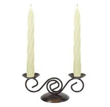 Castiçal Ondas 20 Cm Suporte Candelabro com velas brancas - Velitas (r)