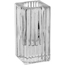 Castiçal para Velas Decorativo de Vidro Transparente Home&Co - NH