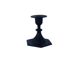 Castiçal Pequeno 10 cm Preto Lindo Porta Vela - Maggiore