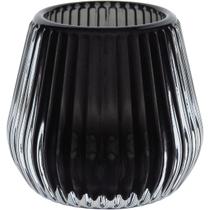 CASTIÇAL PORTA VELA DECORATIVO HOME&CO VIDRO 6x7x7cm FUME