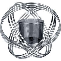 CASTIÇAL PORTA VELA SUPORTE TRAMA HOME&CO CÚPULA VIDRO METAL 13x15x15cm FUMÊ CASTIÇAL PORTA VELA SUPORTE TRAMA HOME&CO CÚPULA VIDRO METAL 13x15x15cm FUMÊ