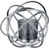 CASTIÇAL PORTA VELA SUPORTE TRAMA HOME&CO CÚPULA VIDRO METAL 13x15x15cm FUMÊ CASTIÇAL PORTA VELA SUPORTE TRAMA HOME&CO CÚPULA VIDRO METAL 13x15x15cm FUMÊ