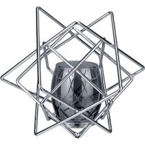 CASTIÇAL PORTA VELA SUPORTE TRAMA HOME&CO CÚPULA VIDRO METAL 19x22x22cm FUMÊ CASTIÇAL PORTA VELA SUPORTE TRAMA HOME&CO CÚPULA VIDRO METAL 19x22x22cm FUMÊ