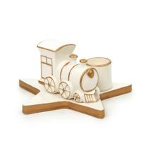 Castiçal Porta Vela Trem Branco Ouro 13cm C/1 Unid 1058765 Castiçal Porta Vela Trem Branco Ouro 13cm C/1 Unid 1058765