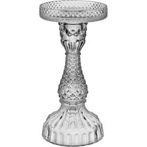 CASTIÇAL PORTA VELAS DECORATIVO HOME&CO ECO CRYSTAL 18x9x9cm TRANSPARENTE