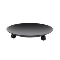 Castiçal preto vela base decoração castiçais de ferro forjado