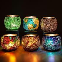 Castiçal Rancco Glass Votive para Tealight, conjunto de 6