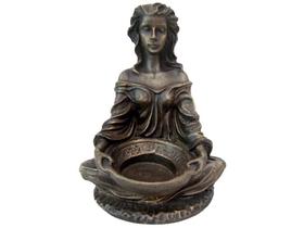 CASTICAL SACERDOTISA de Resina Cor Ouro Envelhecido CASTICAL SACERDOTISA de Resina Cor Ouro Envelhecido