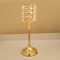 Castiçal Suporte de Velas Dourado Porta Velas de 32cm Candelabro Luxo Castiçal Suporte de Velas Dourado Porta Velas de 32cm Candelabro Luxo