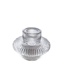 Castiçal suporte para vela de vidro sodo cálcico transparente 6cm Castiçal suporte para vela de vidro sodo cálcico transparente 6cm