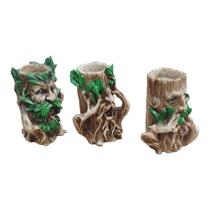 Castical Trio de Arvore Sabios Cego Surdo Mudo em Resina