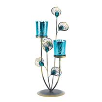 Castiçal VERDUGO GIFT Gallery of Light Peacock Plume