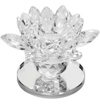 Castiçal Vitrally Home&Co 8x11x11cm Cristal Transparente Decoração para Casa Sala e Ambiente Castiçal Vitrally Home&Co 8x11x11cm Cristal Transparente Decoração para Casa Sala e Ambiente