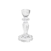 Castiçal Wolff Argos de Vidro 8cm x 16cm