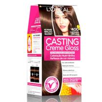Casting creme gloss loreal tintura castanho natural 400