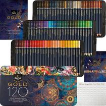 Castle Art Supplies Conjunto de lápis de cor Gold Standard 120 Cores