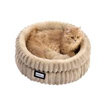 Cat Bed BALANCE Kitten, pele de pelúcia redonda supermacia e lavável Cat Bed BALANCE Kitten, pele de pelúcia redonda supermacia e lavável