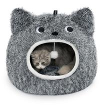 Cat Bed CATISM Cat Bed Cat Bed Cave, pelúcia macia e lavável para gatos que vivem dentro de casa