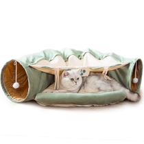 Cat Bed Play Tunnel 2 em 1 DREAMSOULE para animais de estimação, gatos e cães