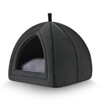 Cat Cave Bed Amazon Basics 2 em 1 dobrável para gatos domésticos Cat Cave Bed Amazon Basics 2 em 1 dobrável para gatos domésticos