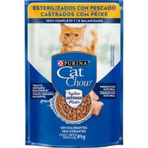 Cat Chow Sache Castrados Peixe - 85 Gr - Nestlé Purina