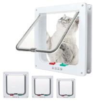 Cat Door Flap GoTeamGHJKL, fecho de 4 vias para cães e gatos Cat Door Flap GoTeamGHJKL, fecho de 4 vias para cães e gatos