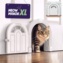 Cat Door Purrfect Portal Meow Manor XL para gatos de até 30 kg