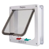 Cat Flap Door Depets Medium com fechadura de 4 vias para cães e gatos Cat Flap Door Depets Medium com fechadura de 4 vias para cães e gatos