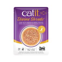 Cat Food Topper Catit Divine tritura atum com shirasu e batata doce