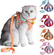 Cat Harness Set JSXD Escape Proof Kitten Colete para caminhar Cat Harness Set JSXD Escape Proof Kitten Colete para caminhar