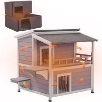 Cat House Aivituvin isolada ao ar livre para inverno à prova de intempéries