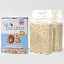 Cat Litter FEELING BEST Tofu Grumping 5,6 kg (2x2,8 kg) Lavável Cat Litter FEELING BEST Tofu Grumping 5,6 kg (2x2,8 kg) Lavável