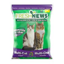 Cat Litter Fresh News Multi-Cat, sem grumos, 11,34 kg