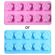 Cat Paw Print Shape Silicone Mold Wax Melt Mould Sugar Craft Decoration Adequado para geladeira forno micro-ondas - B