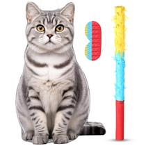 Cat Piñata Set Sotiff Cat Party Game com morcego e olhos vendados