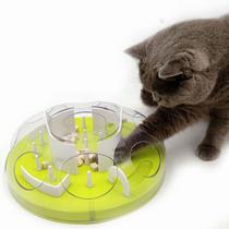 Cat Puzzle Feeder Maze Toy Interactive Slow Feeder Green Cat Puzzle Feeder Maze Toy Interactive Slow Feeder Green
