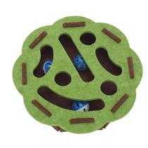 Cat Puzzle Toy Felt Foraging Mat Treat Hide Green 30cm Cat Puzzle Toy Felt Foraging Mat Treat Hide Green 30cm