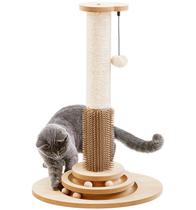 Cat Scratcher Post feito para 4 animais de estimação com 58 cm de altura com aparador automático e brinquedos