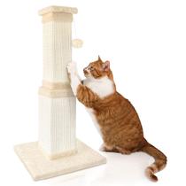 Cat Scratching Post AGYM 81 cm para gatos grandes com sisal bege
