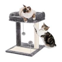 Cat Scratching Post & Cama PAWZ Road com Descanso Macio Cinza