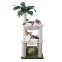 Cat Scratching Post Fantasreen Árvore para gatos de 76 cm com 2 redes