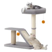 Cat Scratching Post Feandrea multifuncional com cama e rampa