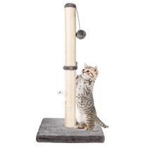 Cat Scratching Post MeowHomm 81 cm de altura com bola suspensa cinza