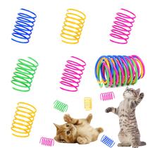 Cat Spring Toys ISMARTEN, pacote com 60 molas espirais de plástico Cat Spring Toys ISMARTEN, pacote com 60 molas espirais de plástico