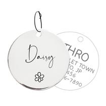 Cat Tag Acatinthetree Cute Symbols Style 316 em aço inoxidável