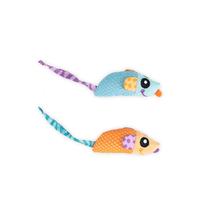 Cat Toy Catstages Catnip Chew Mice Dental Health, pacote com 2 unidades