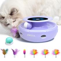 Cat Toys ORSDA 2 em 1 interativo para ambientes internos com 7 acessórios Cat Toys ORSDA 2 em 1 interativo para ambientes internos com 7 acessórios