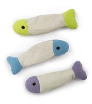 Cat Toys SmartyKat Fish Flop Crinkle Catnip (3 unidades)